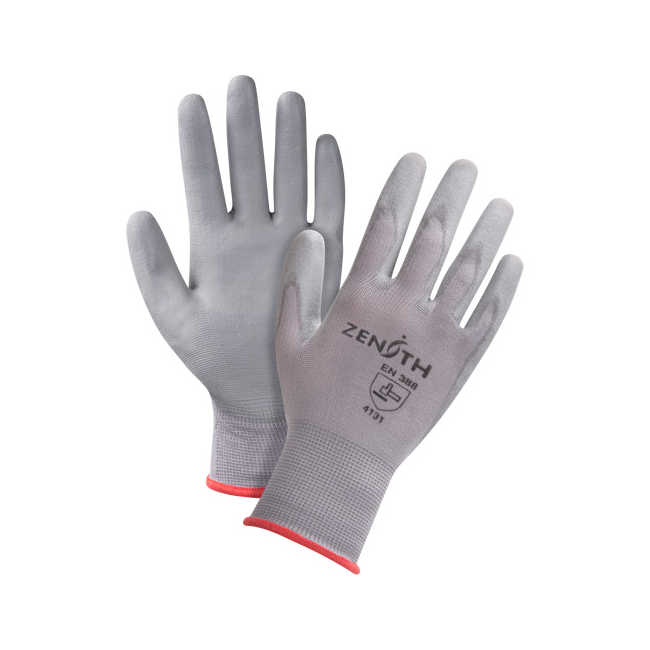 Zenith Safety DMF-Free Polyurethane-Coated Nylon Gloves