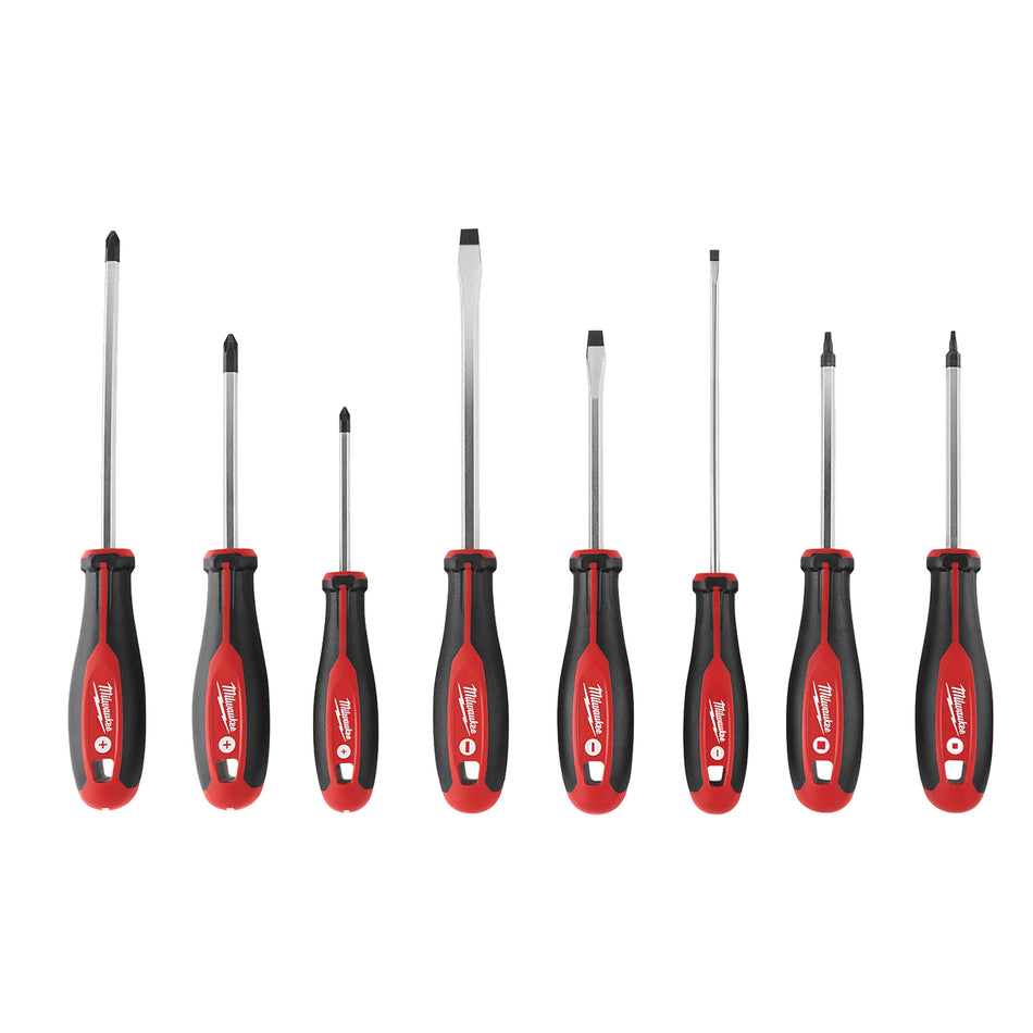 Milwaukee Screwdriver Set with Square Drive, 8 Pcs., Magnetic