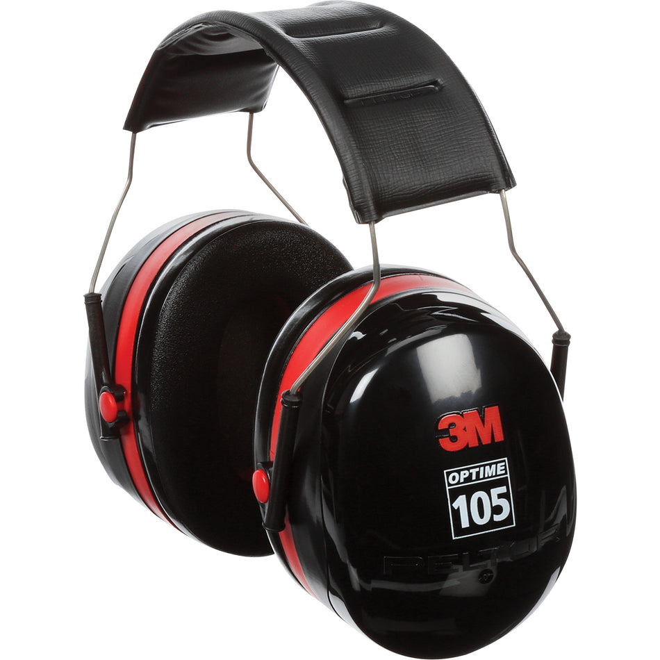 3M Peltor Optime 105 Series Earmuffs, Headband, 30 NRR dB