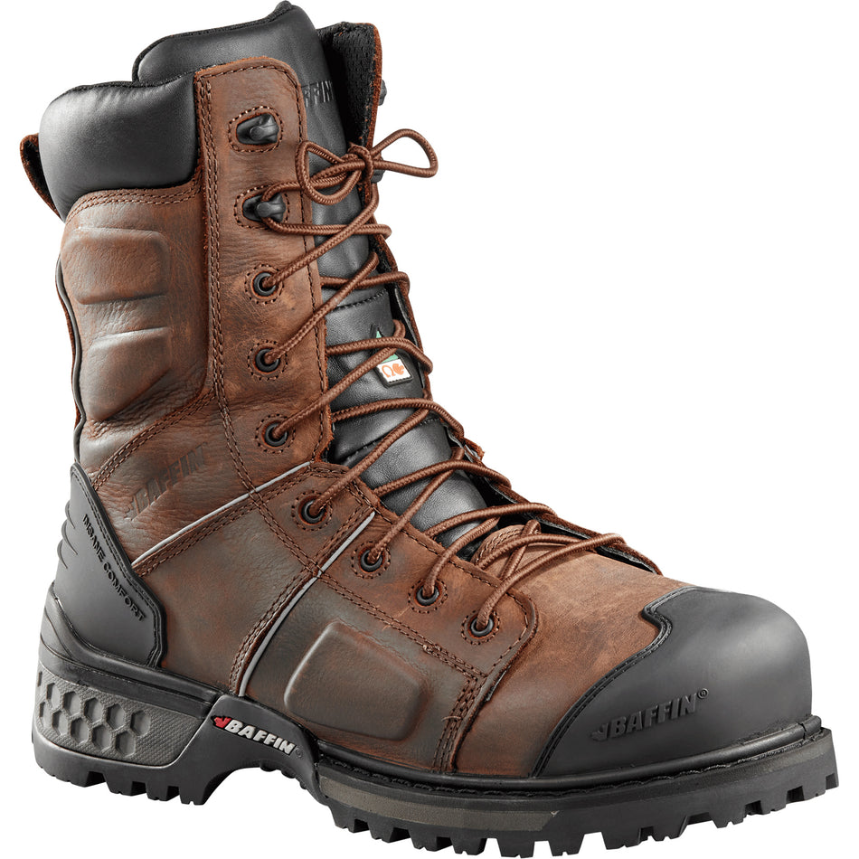 Baffin Technology Monster Boots, Leather, Size 8-1/2, Impermeable, 9" Height
